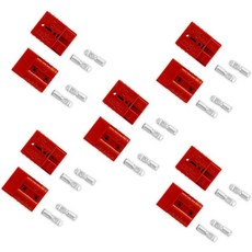micrl 10PCS 배터리 퀵 커넥트디커넥트 키트 50amp 600V 6-8 게이지 케이블 커넥터 윈치 RV ATV 트레일러 태양계그레이용, 10PCS 6AWG No, Red