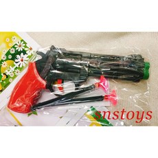 sns 古早味 懷舊童玩 塑膠玩具手槍 吸盤槍 長17公分, 1個