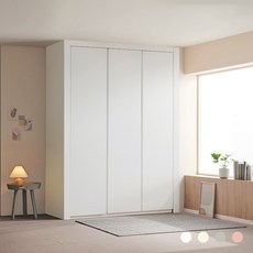 보루네오 E0 PET 제이 작은방 붙박이장 여닫이 맞춤가구 210cm 7자, 핑크