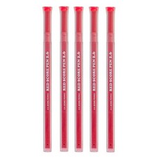 빨간 채점펜 리필심 2.6mm 2p, 1색, 5개