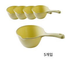 desiderio 다용도 욕실 목욕 물 바가지, 5개입, 그린