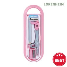 로렌하임 문교 아이컴파스 MICPP 분홍 12개입 단체용 활용문구