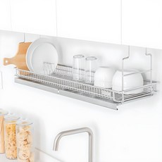 LOGIN Regen 全不鏽鋼櫥櫃壁掛式碗盤瀝水架, 銀色