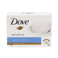 [Dove]도브비누 센스티브 뷰티바 저자극 촉촉한 클렌징 비누, 90g, 1개입