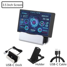 컴퓨터 보조 모니터 3.5인치 미니 디스플레이 IPS USB, 3.5인치 Kit 2