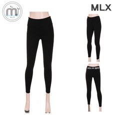 라온샵 (MLX) 여자 레깅스 하이웨스트 베이직 레깅스 요가복-DM_419 헬스 여름, 검정 L