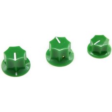 Dopro 3개 세트 에이지드 화이트 브라스 인서트 USA 스펙 14인치 재즈 J 베이스 노브 대형 및 소형 노브, Green