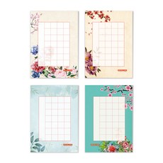 葉語硬筆書寫用紙 20格A5書寫紙 18入 100g厚磅道林紙 鋼筆適用 硬筆書法練習, 18個裝, 28格任2款混裝18入, A5