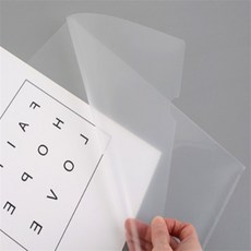 고심 투명L자파일 12P L자홀더
