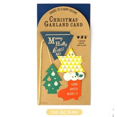 聖誕裝飾拉旗 無臉紙質彩旗 新款熱銷場景佈置聖誕節慶裝飾, 韓國星星, 1個