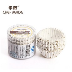 (烘焙廚房) Chefmade學廚WK9299耐高溫3號馬芬紙杯紙托WK9753專用迷你瑪芬麵包蛋糕模烘焙紙, 1個