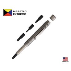 Maratac Extreme 鈦製背夾式筆型套筒附4起子頭, 1個