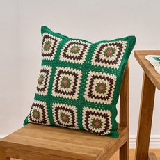 모던하우스 리빙 크로쉐 쿠션커버 그린 50x50 NF4226003