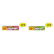 츄파춥스 인크레더블 츄 딸기맛 + 사과맛, 20세트, 45g