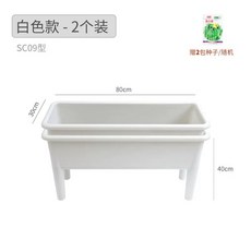 대형 플라스틱 화분 방울토마토 키우기 텃밭 베란다, G. 화이트 2개, A. 플라스틱