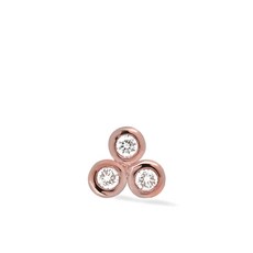 라크앤베리 트리오 14K 로즈 골드 다이아몬드 이어링