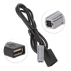 자동차 어댑터 케이블 RAV4 Nav Sequoia 토요타 호환 Hatchback Prius 커넥터 미디어 Yaris Camry Hybrid Aux USB With Verso EZ, 1개