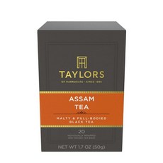 Taylors of Harrogate 레몬 & 오렌지 블랙 티백 티백 20개_174349, 20 Count (Pack of 1)_174349, Assam