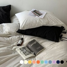 라튤립 리브 고밀도 60수 바이오워싱베개커버 11colors, 살몬, 자루형 40X60