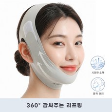 LineLy 얼굴 리프팅밴드 V라인 이중턱 턱선 관리 홈케어 이중압박 1개, GREEN