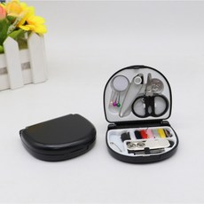 미니 휴대용 여행 홈 DIY 바느질 상자, Black, 1개