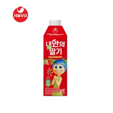 서울우유 내안의 진짜 딸기, 280ml, 5개