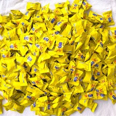 대용량 2KG 상큼한 레몬향 비타민C 비타씨 사탕 HACCP, 1개
