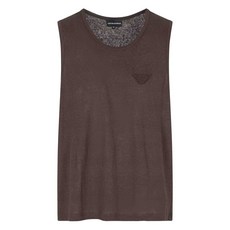 엠포리오아르마니 자수 탱크 탑