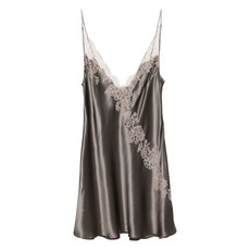 카린길슨 V넥 실크 나이트 드레스