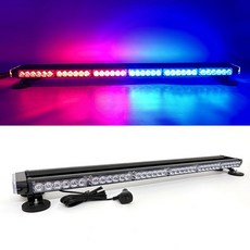 차량 경광등 LED 비상등 싸이키 경고등 라이트 렉카 차폭등, 적청 95cm 라이터 스위치, 1개