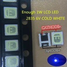 50 pcs 원래 lextar 2835 3528 1210 6 v 2 w smd led 수리 tv 백라이트 차가운 흰색 lcd 백라이트 led 전자 부품 액세서리 소스, NO-2 LEXTAR