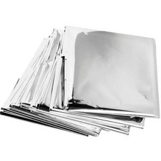 접이식 비상 담요 야외 생존 구조 응급 처치 호일 열 담요 방풍 캠핑 하이킹을위한 따뜻한 담요 유지, 기타, 1개