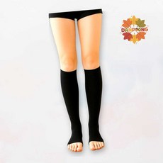 종아리 압박밴드 오픈토 다리 슬리브 종아리 보호대 XS 블랙 단풍마켓