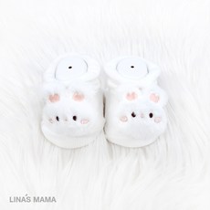 리나스마마 [출산선물] 큐티 토끼 오가닉 아이보리 아기양말