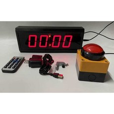 스포츠 카운트 타임 스톱워치 경기 운동 초시계 게임, 1. 2.3인치 4위치 플러그인 모델, A. 1인치 4자리 음성