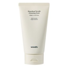 [우디브] 약산성 저자극 어성초 천연 스크럽 클렌징폼 / 딥클렌징 각질제거, 150ml, 1개 150ml, 1개