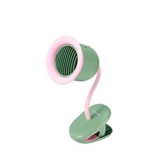 KIDMONRY 夾式多功能低噪音風扇 KM-602 綠色, 櫻花粉, 1個