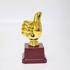 엄지척 미니 트로피 엄지 따봉 칭찬 선물 기념 상장, 엄지척트로피