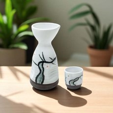 일식 독구리 소주잔 (나무) 블링 도자기 다용도 그릇 접시 업소용, 일식소주잔, 1개