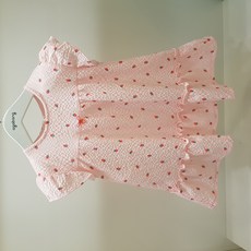 아가방 여름 베이비페어 살랑핏 여아 유아 원피스 반팔원피스 하트 프릴 시원한 쿨소재 데일리 어린이집 외출복 아기옷 / 땀걱정없이 예쁨을 유지하는 유아원피스 돐 부터 4세