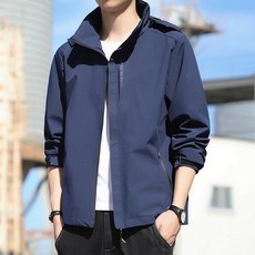 MULINSEN 男士防風衝鋒衣 薄款單層機車外套 登山徒步休閒運動