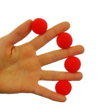 JL매직 입문자마술 초급마술 장기자랑 공연 무대 학예회 빨강색스펀지볼(소)4개입-2.5cm, 1개