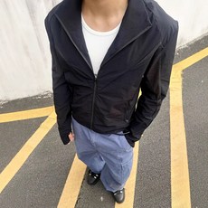 EME 男裝 防曬衣 輕量薄款 立領 休閒 跑步 運動 戶外 廓形網眼 原紗防晒服