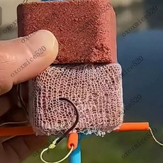 方塊餌料專用水溶網 防纏繞專用網固餌器 慢溶水溶網打窩袋 釣魚庫釣野釣水溶袋 餌料窩料沉底打窩速溶水溶網, 方塊餌料專用水溶網1米試新款