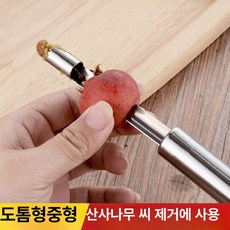 과일심지 파내는 도구 과일 심지 사과 빼기 제거기 슬라이서 분리기 커터, 2. 1.0cm 산사 대추 씨 제거기
