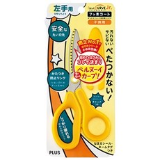 Plus 普樂士 兒童30度弧線剪刀 左手用剪刀 安全圓角設計 氟素塗層, 單色, 1個