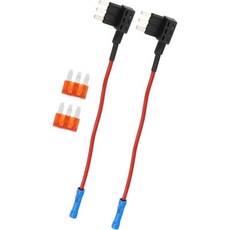 ACROPIX 1 세트 범용 2pcs 자동차 퓨즈 탭 2pcs 7.5A Micro3 ATL 블레이드 유형 퓨즈 자동차 부품이 있는 회로 어댑터 12V 추가