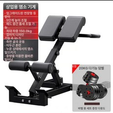 로마체어 백익스텐션 로망 코어 허리강화 등근육 복근 척추기립근 강화, 럭셔리 + 20KG 덤벨