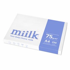 밀크(miilk) 75g, 250개, A4