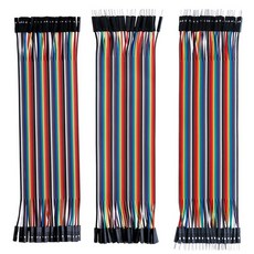 JK 브레드보드 점퍼선 점퍼 케이블 40P 암컷 숫컷 아두이노 40가닥 DIY 와이어, 20cm, 1세트